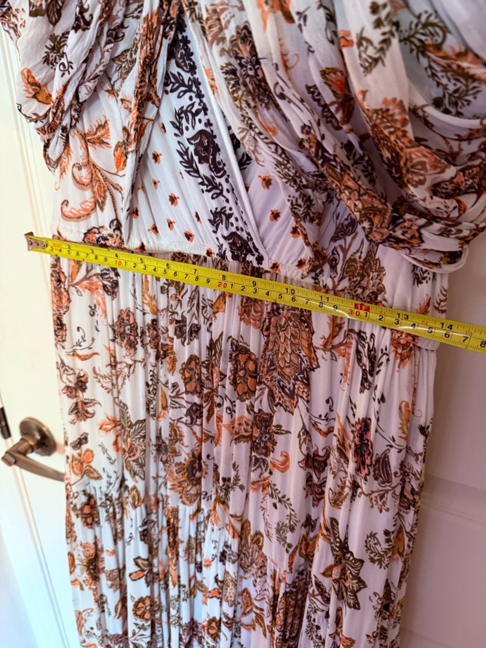 Anthropologie V neck long sleeve maxi dress - Picture 7 of 14